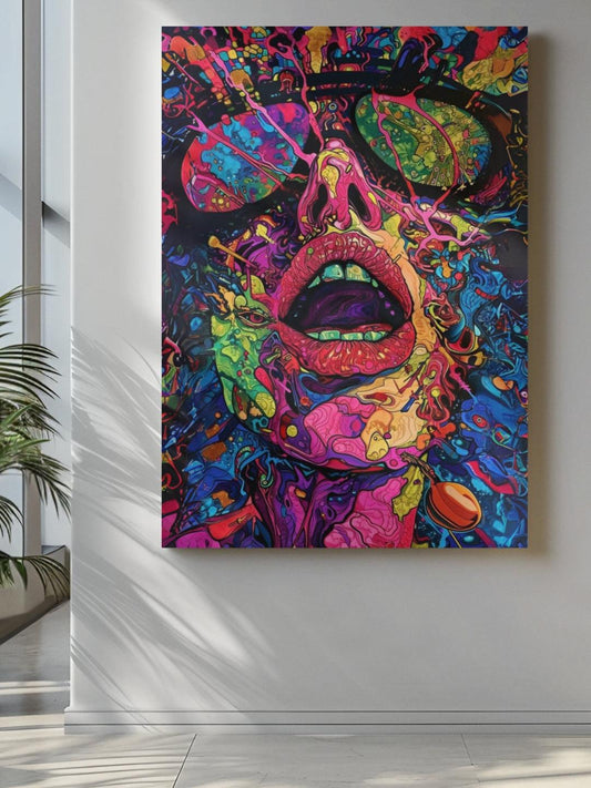 Surreal Expression Framed Canvas Art