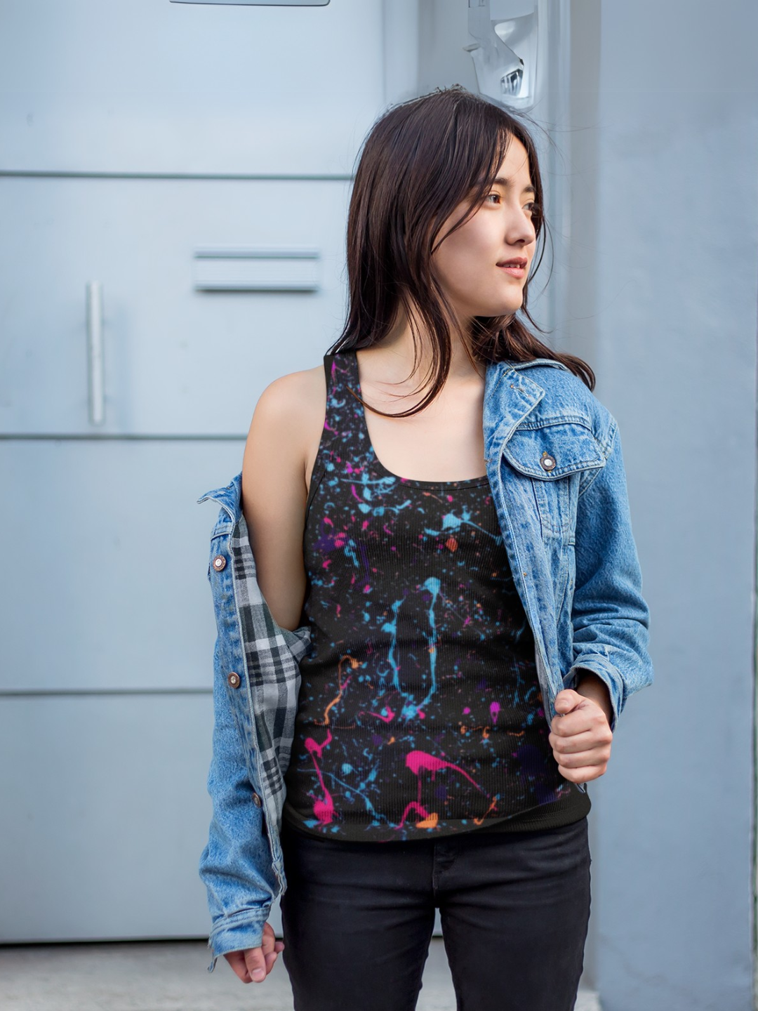 Midnight Splatter Tank Top