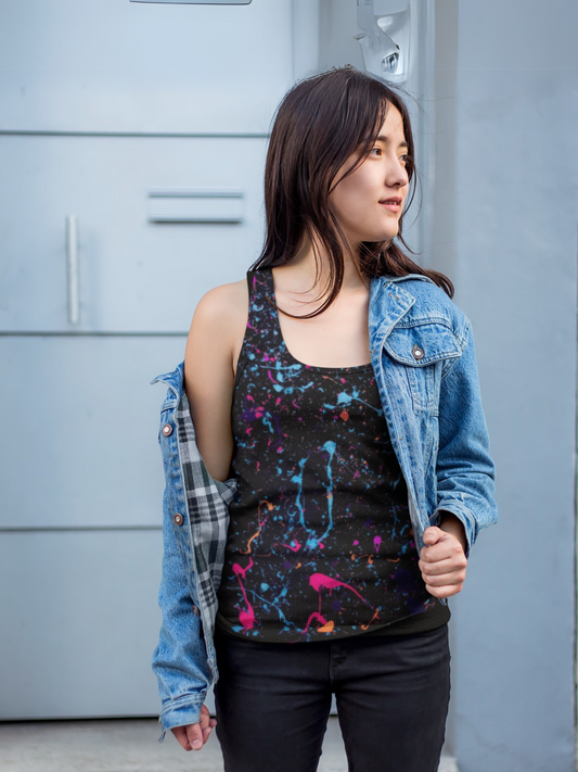 Midnight Splatter Tank Top