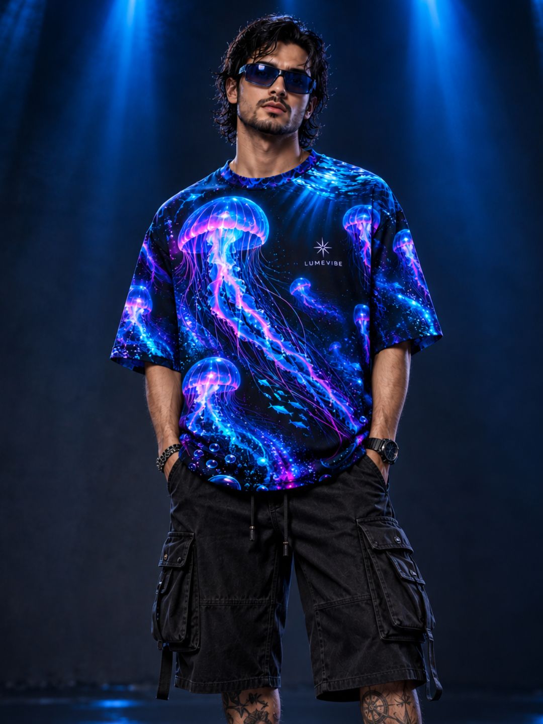 Biolume Jellyfish Oversized T-Shirt