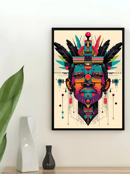Tribal Spectrum Framed Wall Art