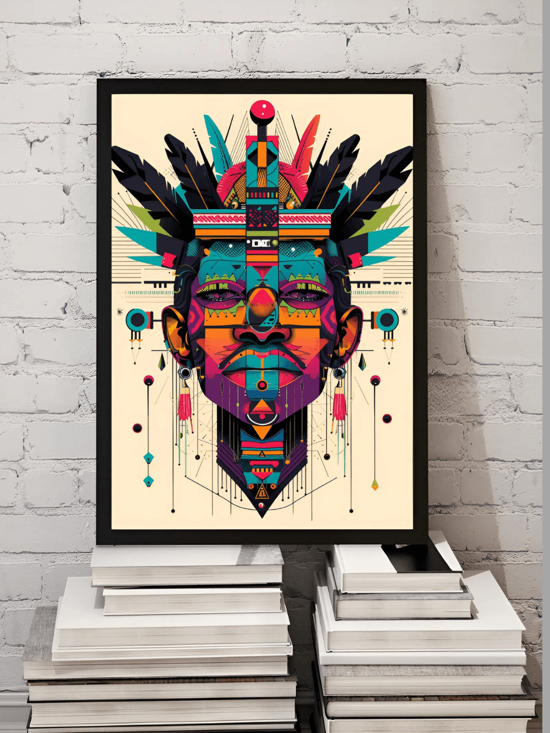 Tribal Spectrum Framed Wall Art
