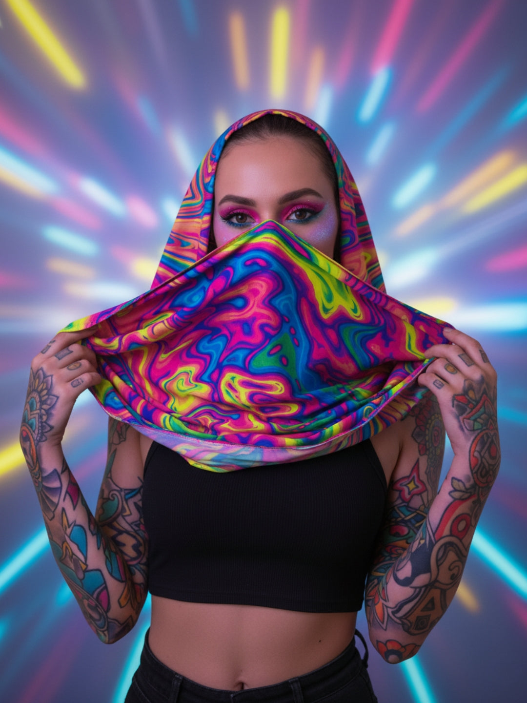 Fluid Neon Stole