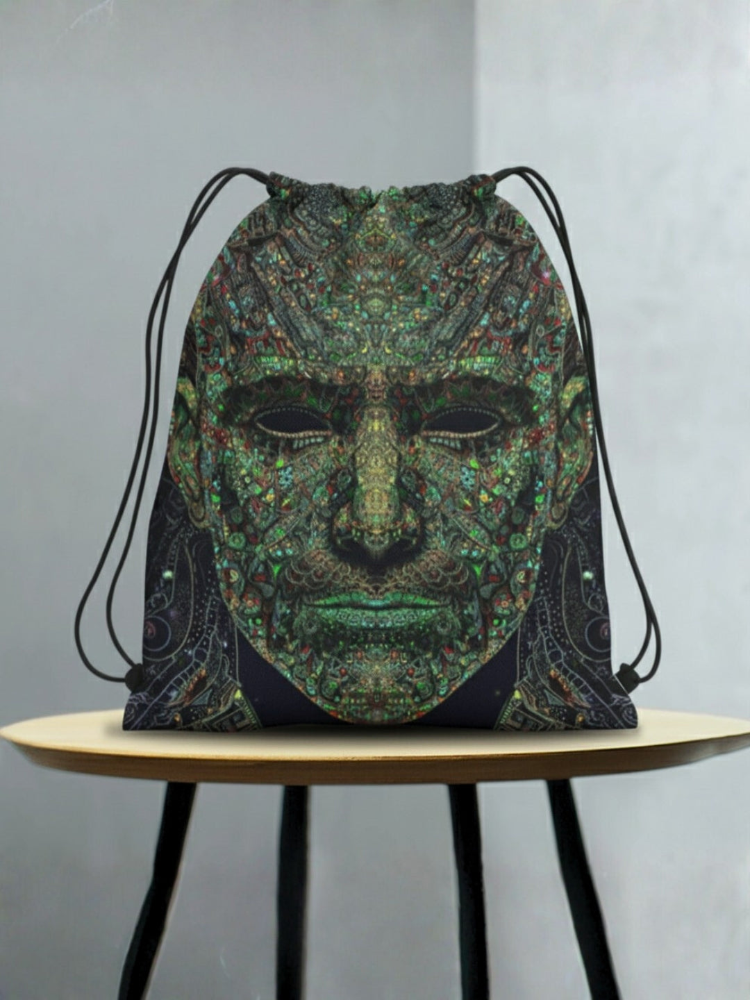 Fractal Vision Drawstring Bag