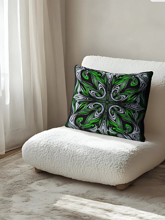 Green Twist Cushion Cover