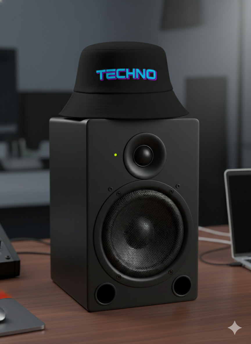 Techno Glitch Bucket Hat