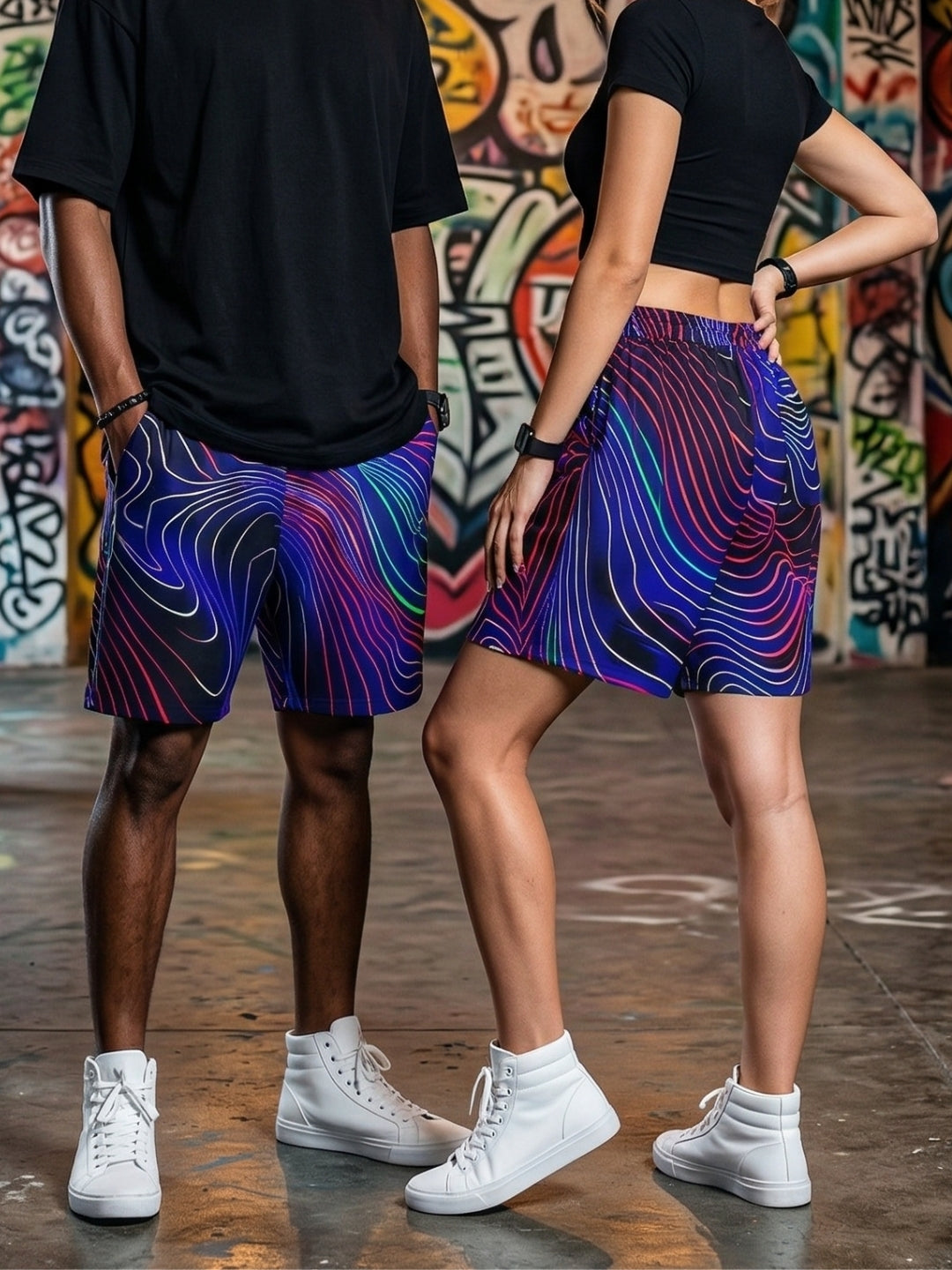 Neon Waves Shorts