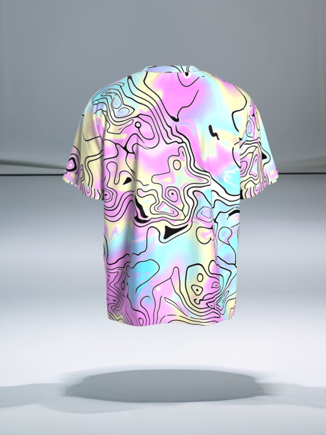 Pastel Mirage - Oversized Tee