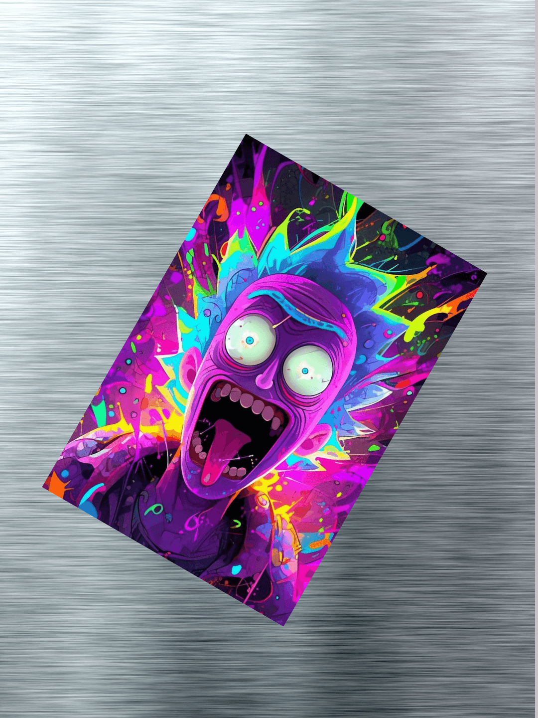 Cosmic Comedy Metal Poster