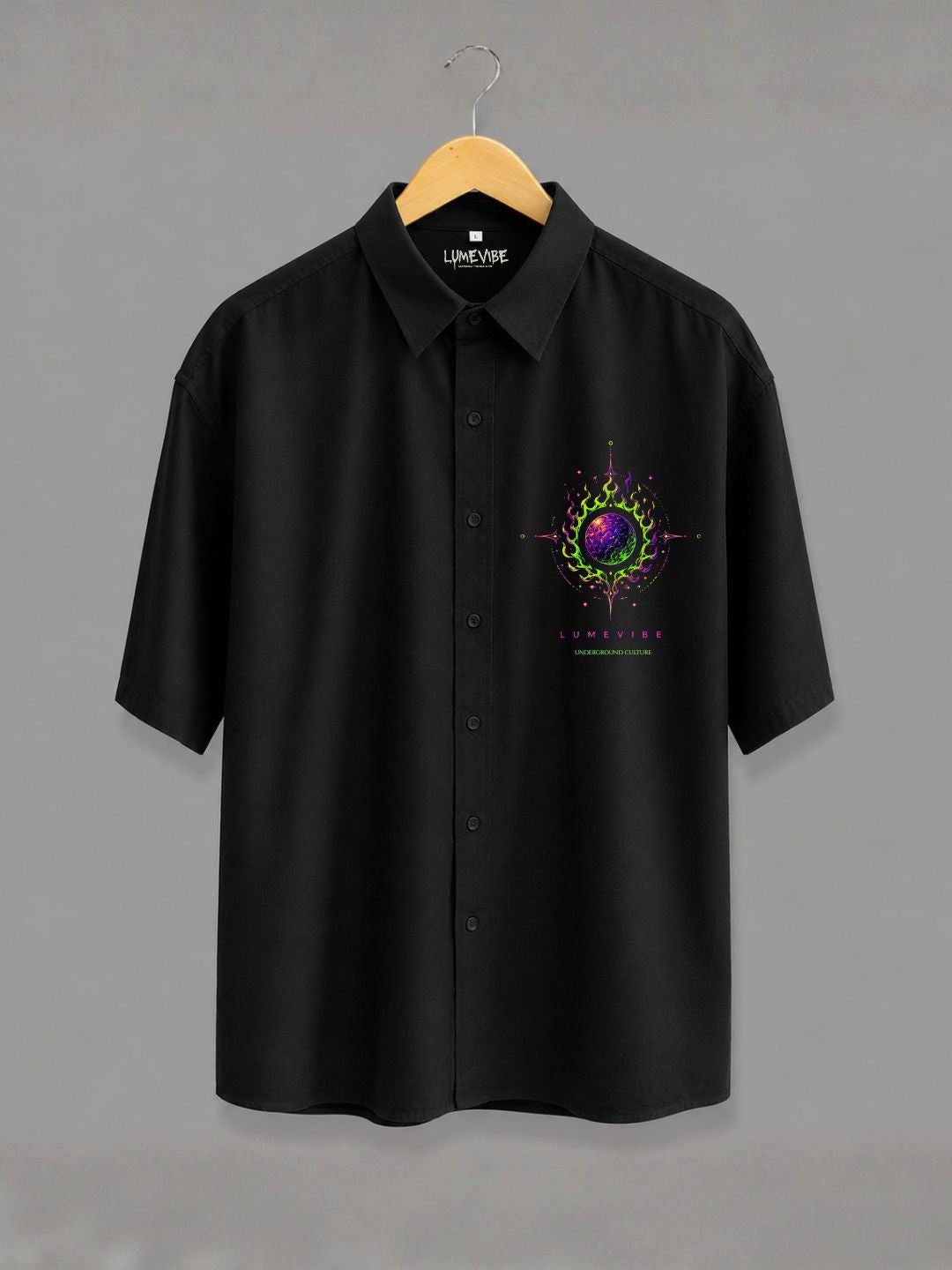 Cosmic Flame Oversized Shirt