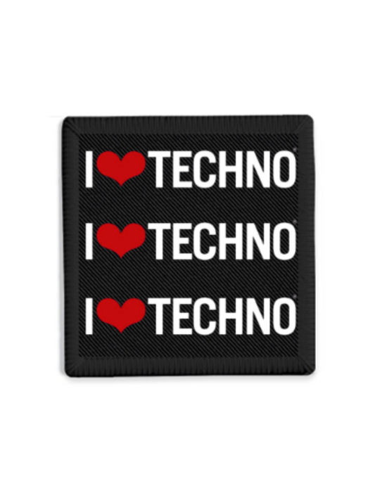 Techno Love - Embroidered Patch