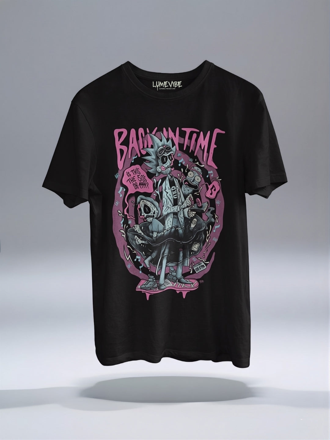 Back in Time Graphic Cotton T-Shirt