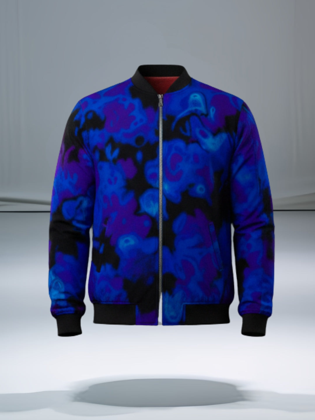Blue Storm Bomber Jacket