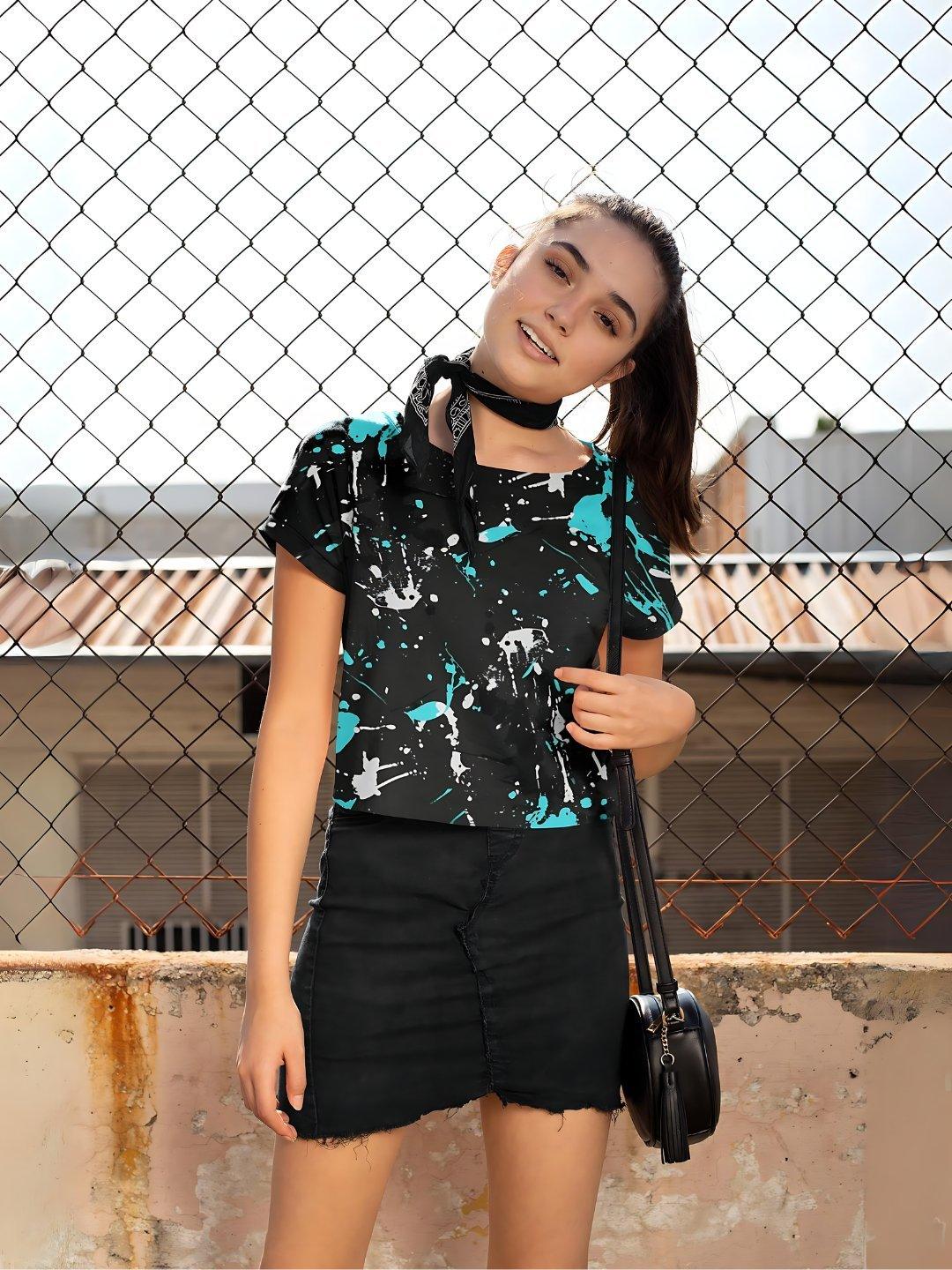 Chic Splash Crop Top - Lume vibe