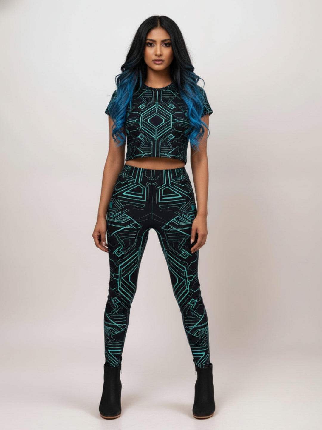 Circuit Leggings & Crop Top Set