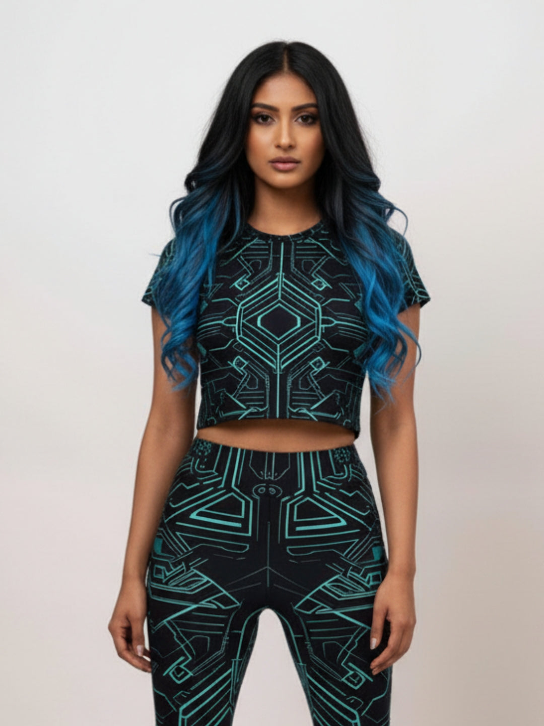 Circuit Leggings & Crop Top Set