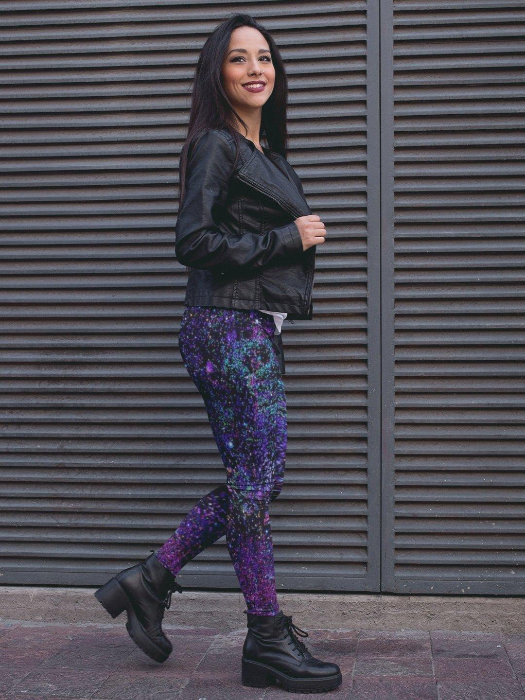 Cosmic Galaxy High Waist Leggings - Lume vibe