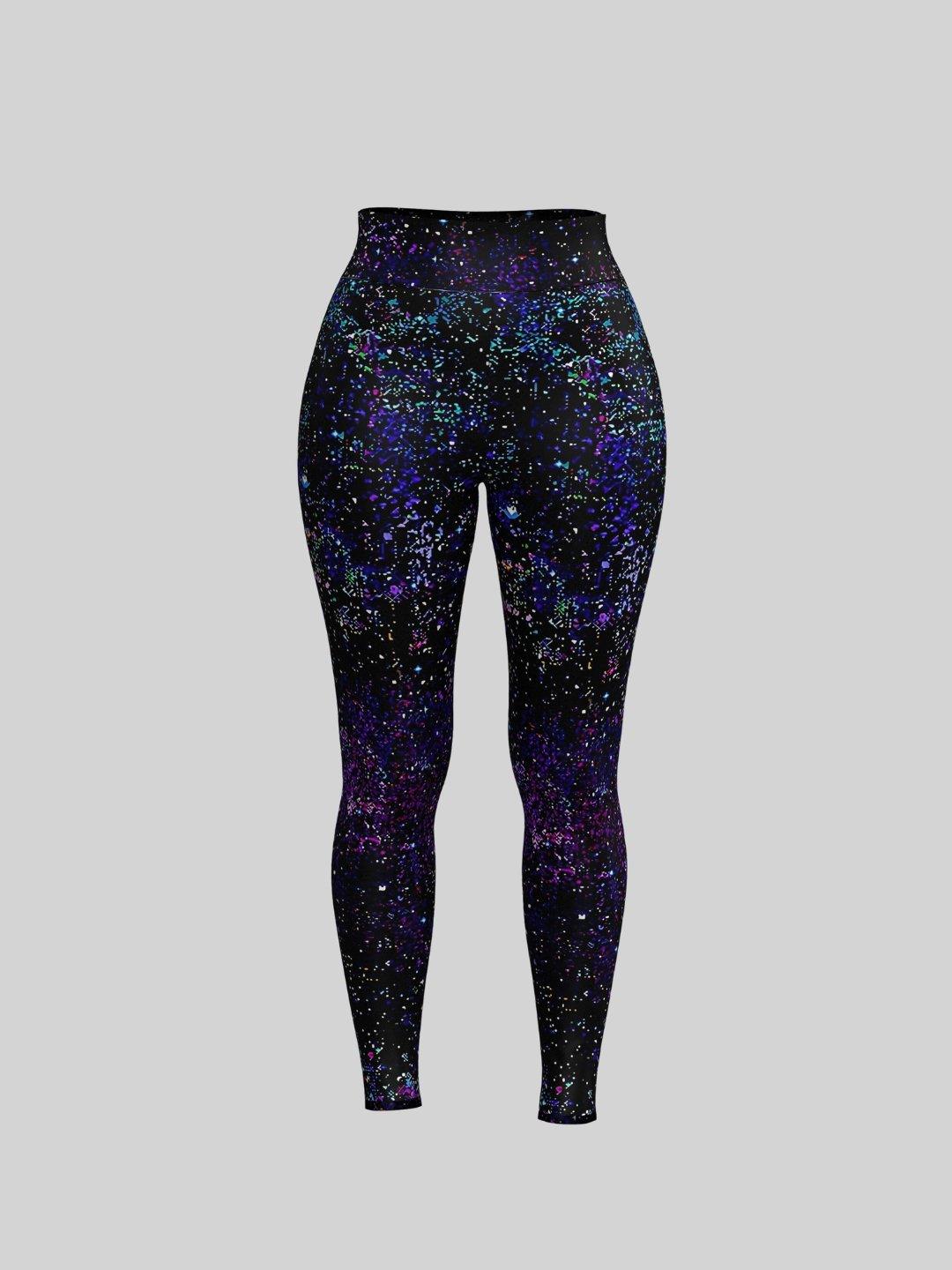 Cosmic Galaxy High Waist Leggings - Lume vibe