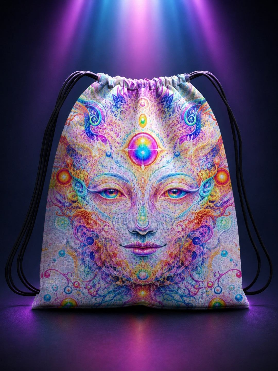 Dreamscape Digital Print Drawstring Bag