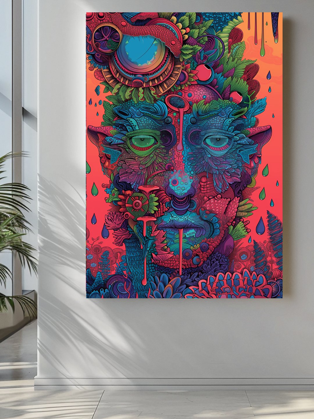 Euphoric Visionary" Framed Canvas Wall Art - Lume vibe