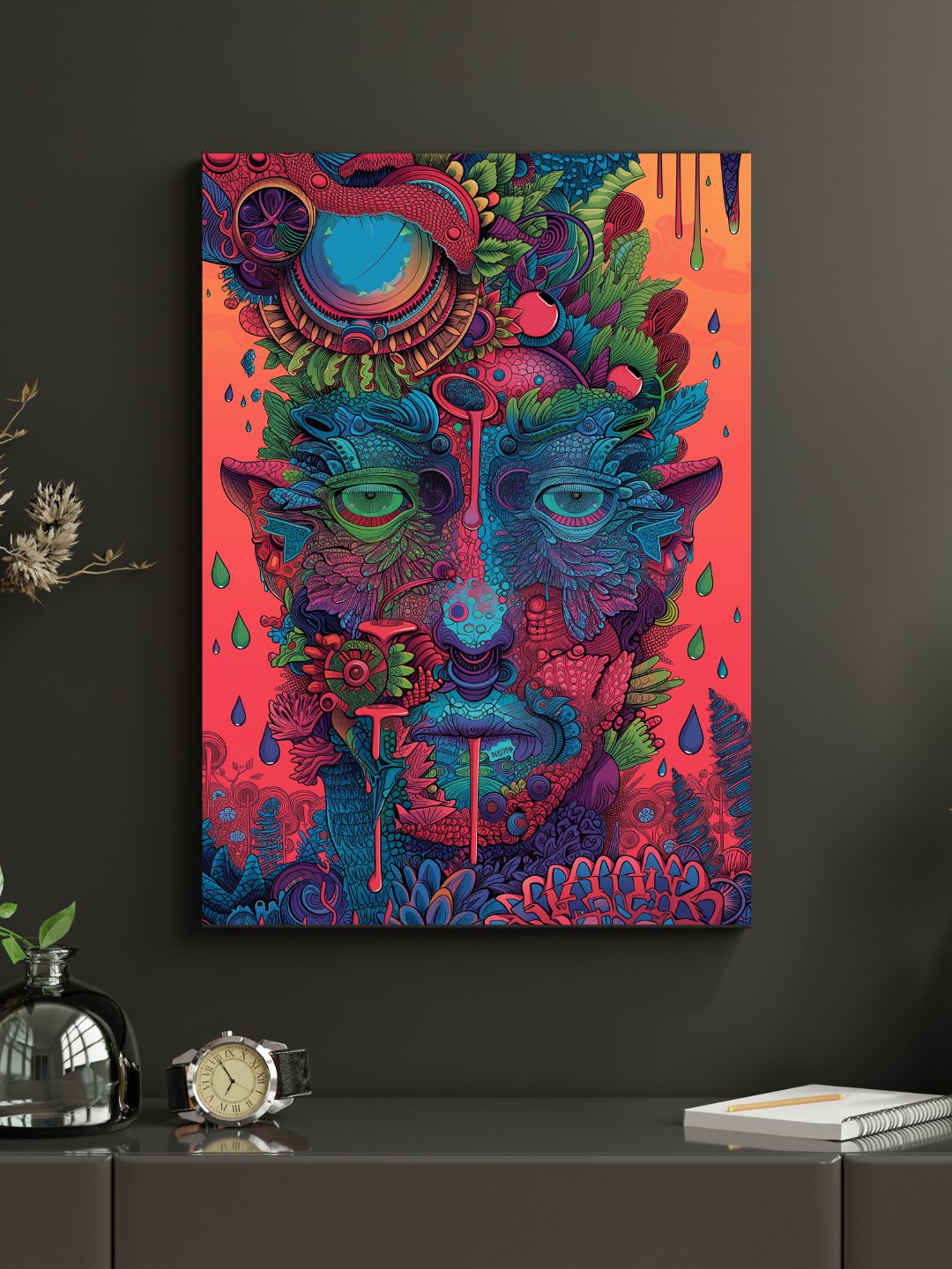 Euphoric Visionary" Framed Canvas Wall Art - Lume vibe