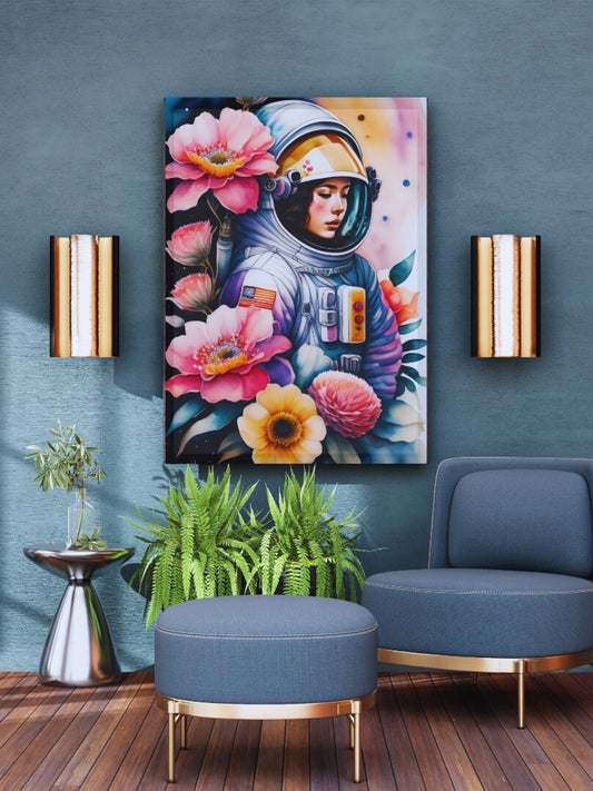 Floral Voyager – Framed Canvas Art