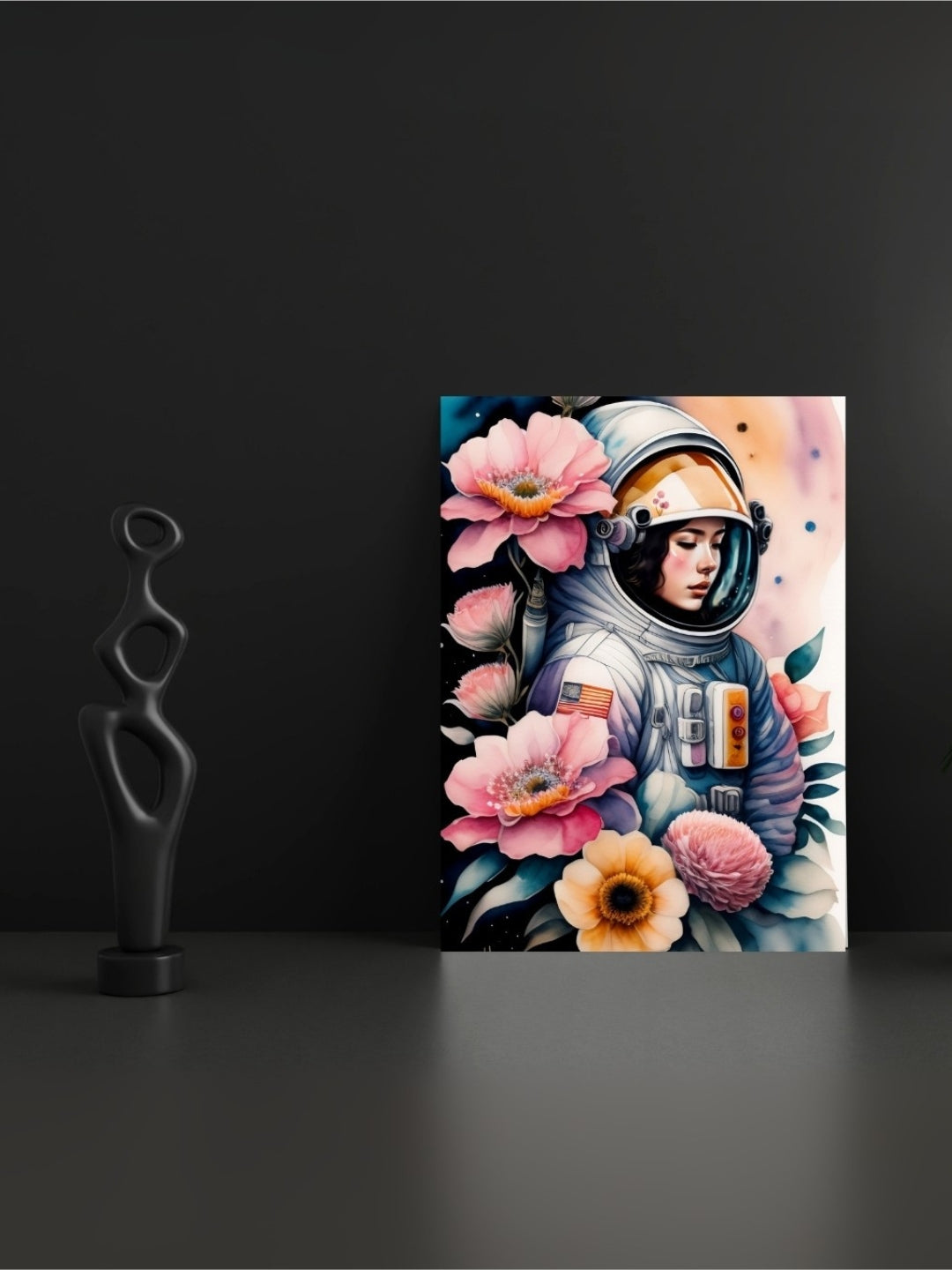 Floral Voyager – Framed Canvas Art