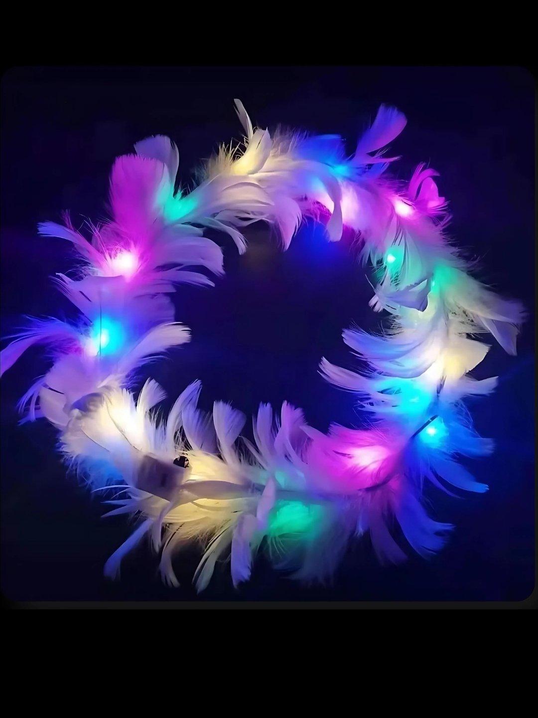 Glow Crown - LED Feather Headband - Lume vibe