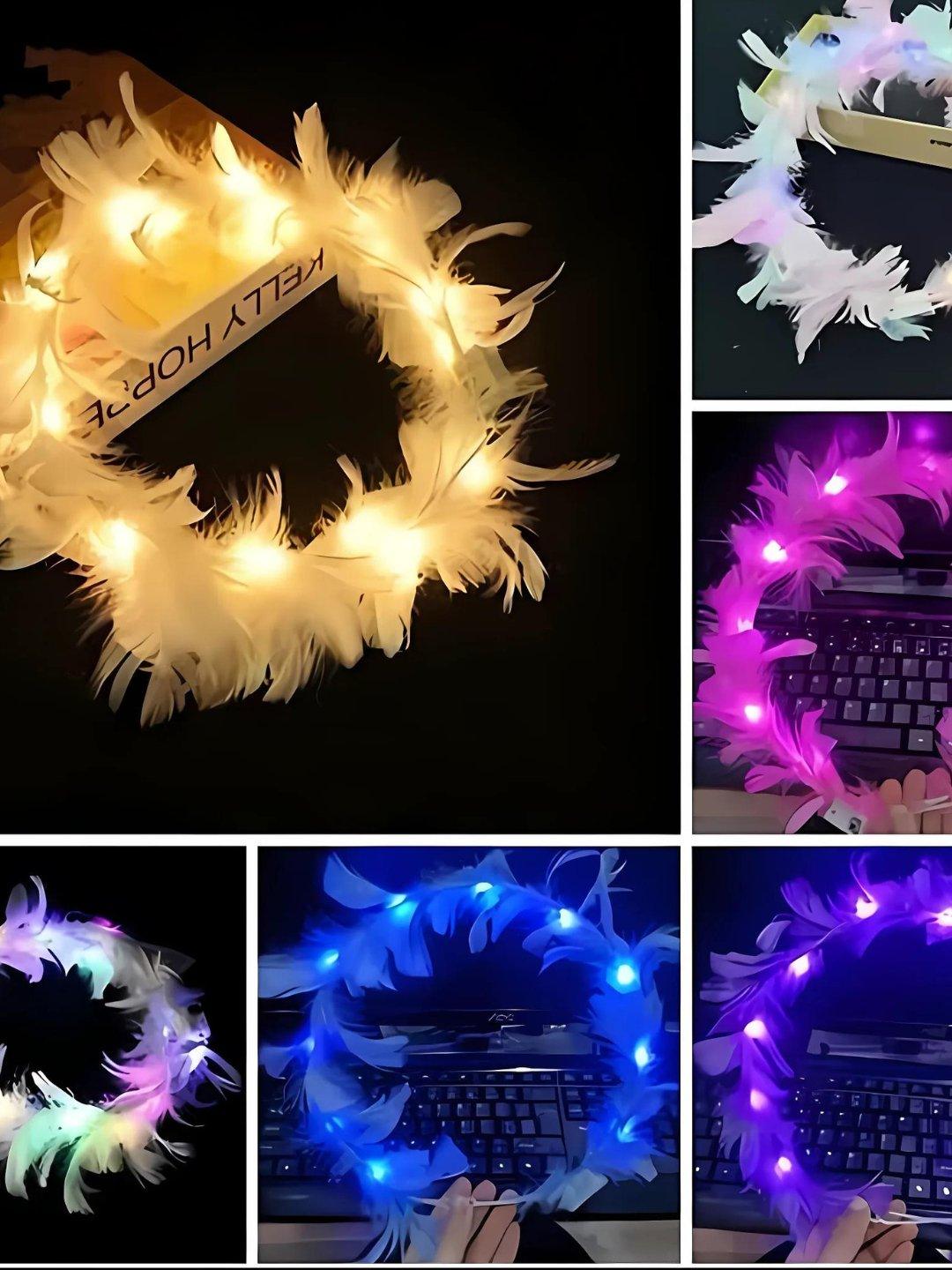 Glow Crown - LED Feather Headband - Lume vibe