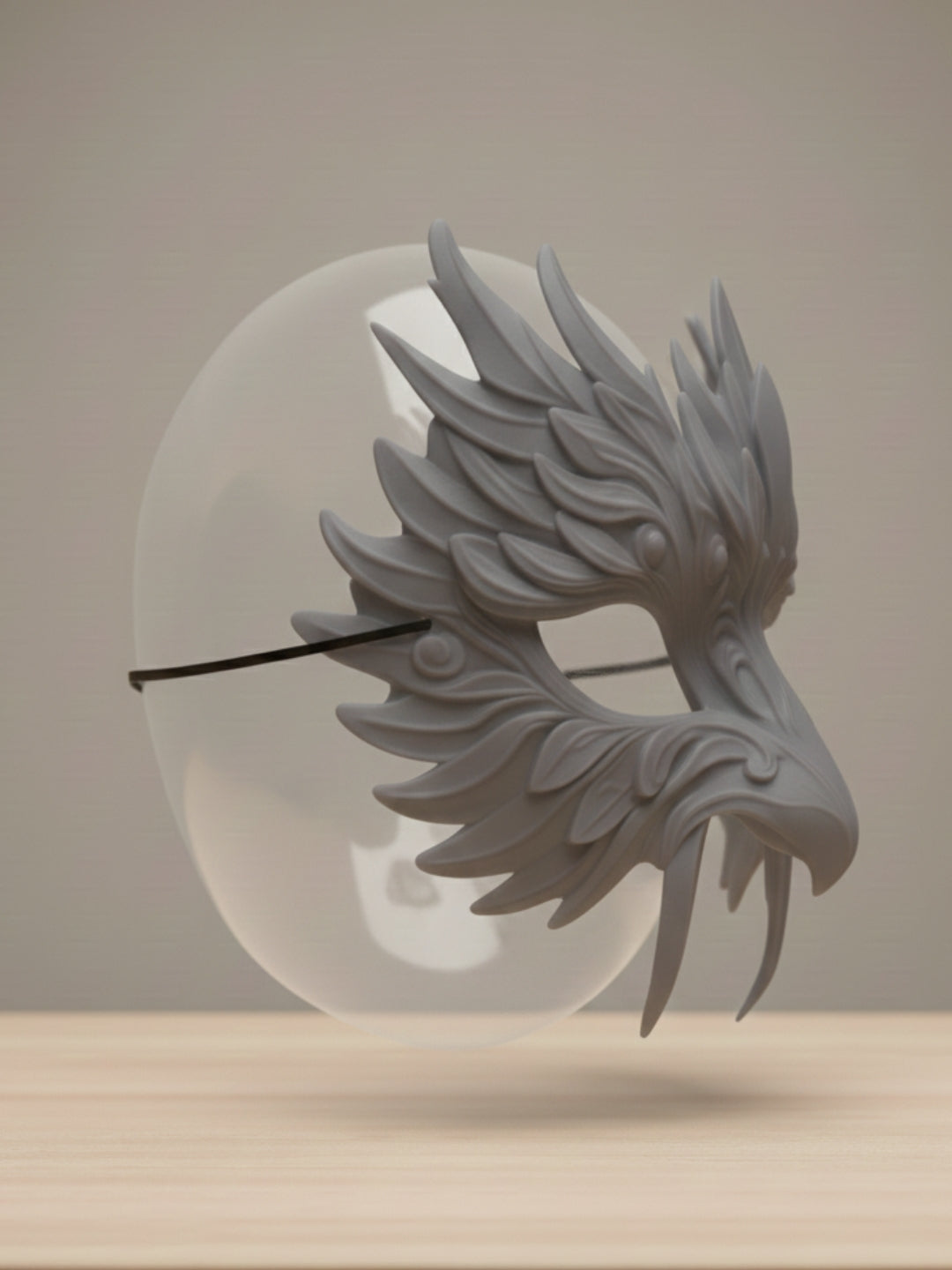 AERIS FANG – Sculpted Unisex 3D-Printed Mask