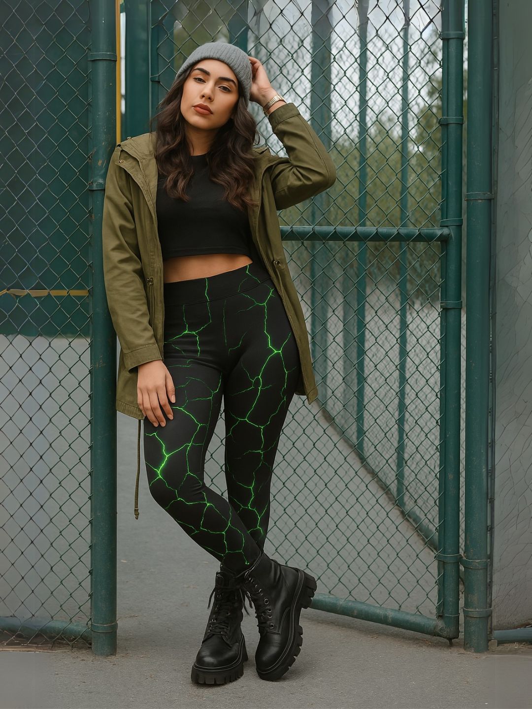 GreenStorm  High-Waist Leggings