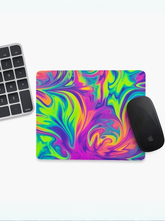Neon wave Mouse Pad