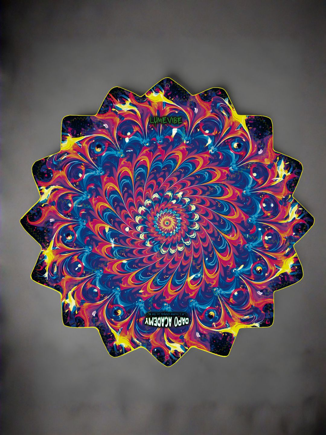 Solar Spiral | Dual-Sided UV Reactive 16-Corner Dapo
