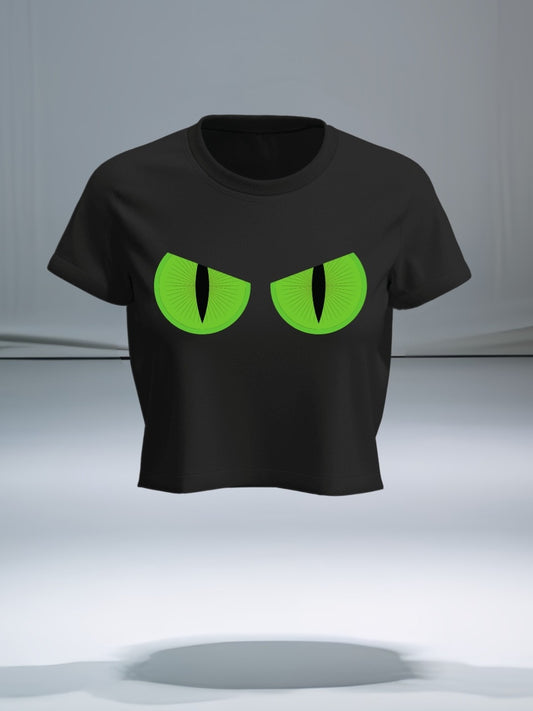 Neon Eye Crop Top