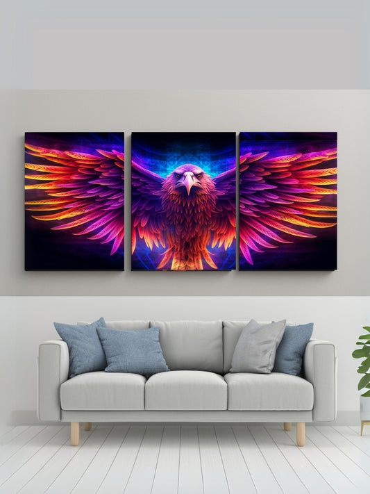 Eagle  3-Piece Framed Canvas
