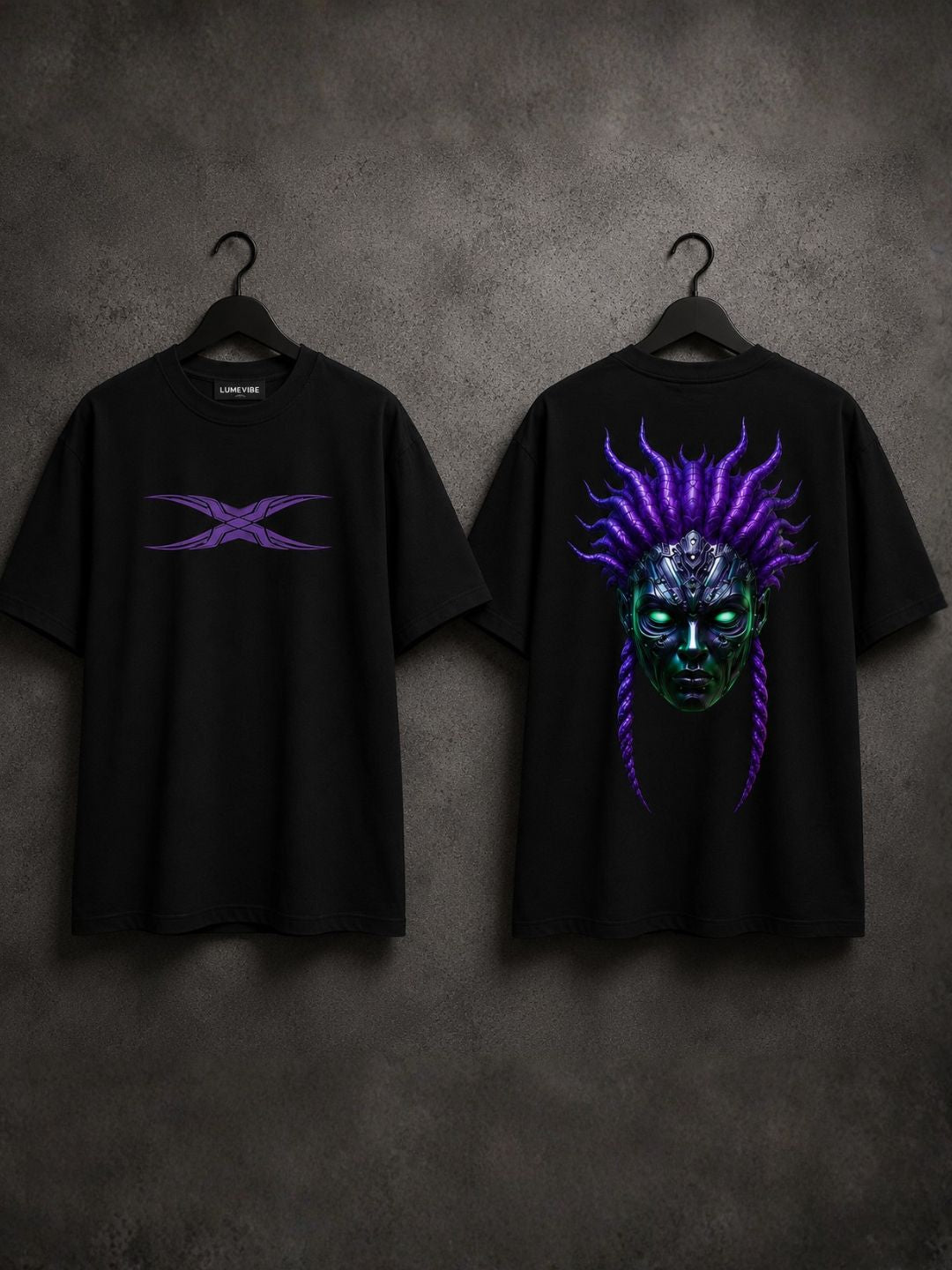 Violet Oracle Oversized T-Shirt – 240 GSM Premium Cotton