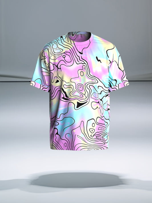 Pastel Mirage - Oversized Tee