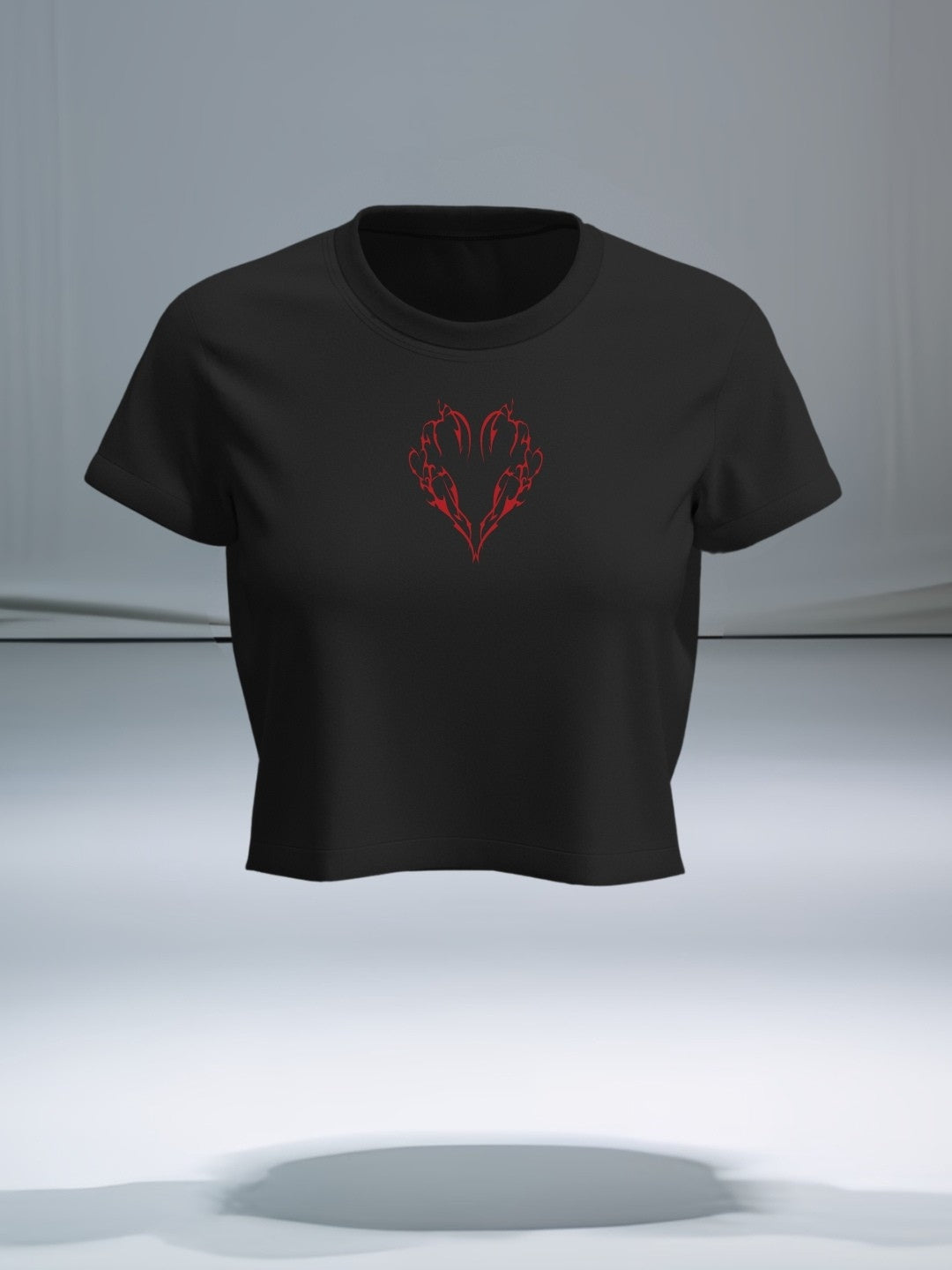 Crimson Skull Crop Top