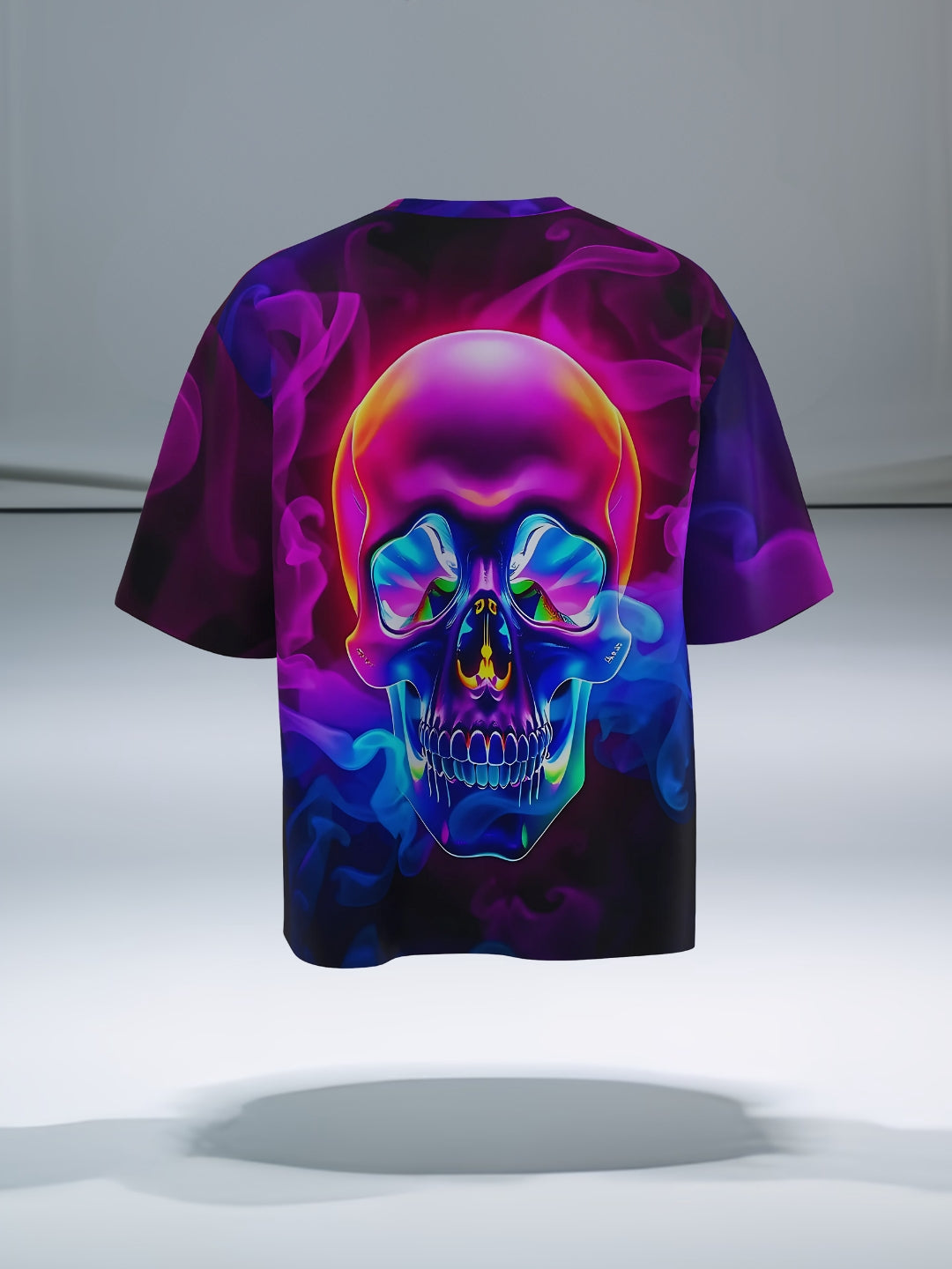 Glow Skull Oversized T-Shirt