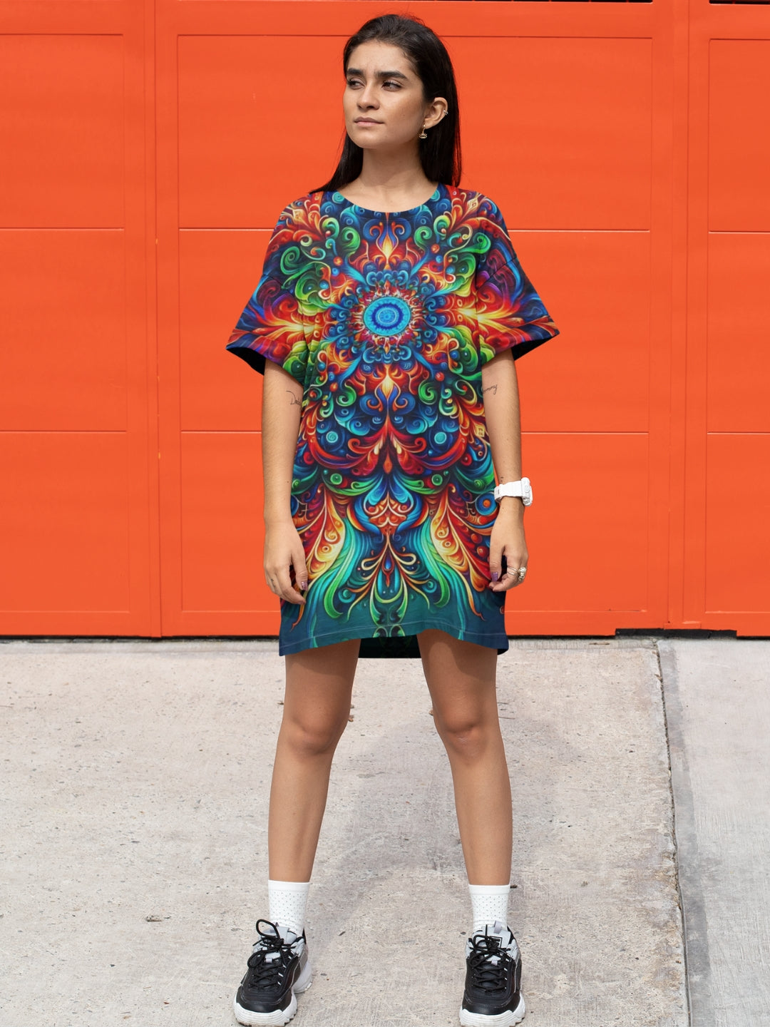 Mandala T-Shirt Dress