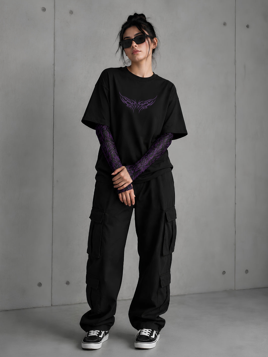 Purple Wing Oversized T-Shirt