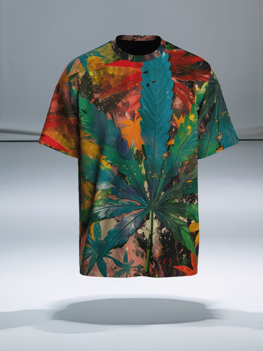 Tropical Vibes Oversized Tee