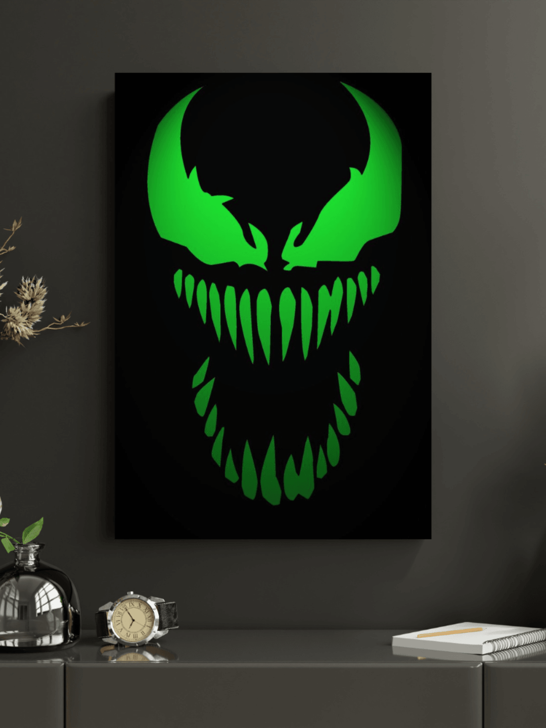 Venomous Glow Framed Canvas Art