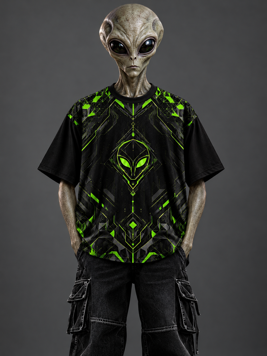 Alien Flux Oversized T-Shirt