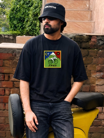 1943 Vintage Cycling Oversized T-Shirt
