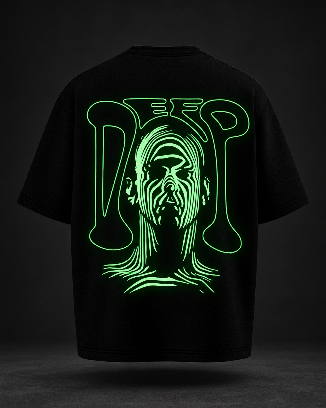 DEEP Oversized T-Shirt - GLOW IN DARK