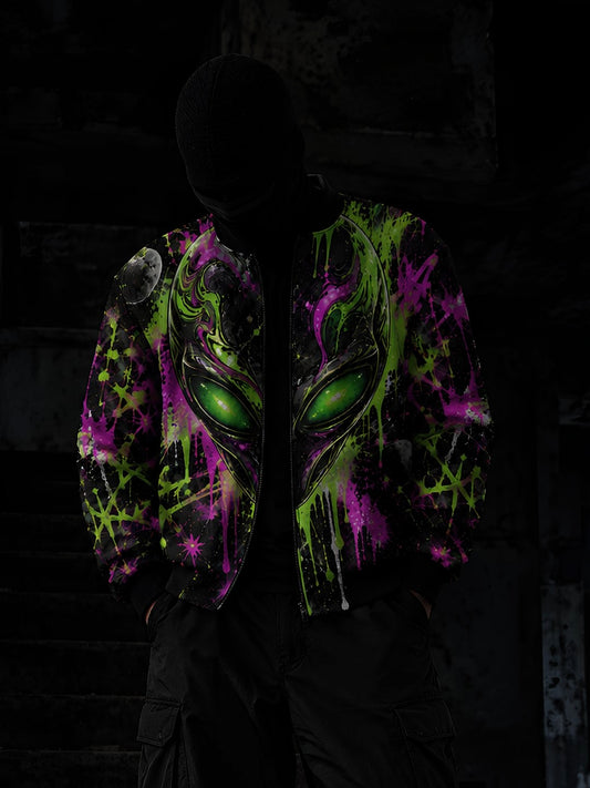 Alien Splash Bomber Jacket