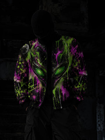 Alien Splash Bomber Jacket