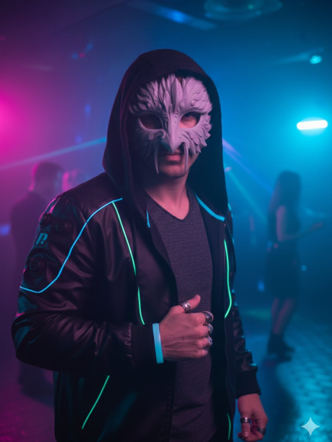 AERIS FANG – Sculpted Unisex 3D-Printed Mask