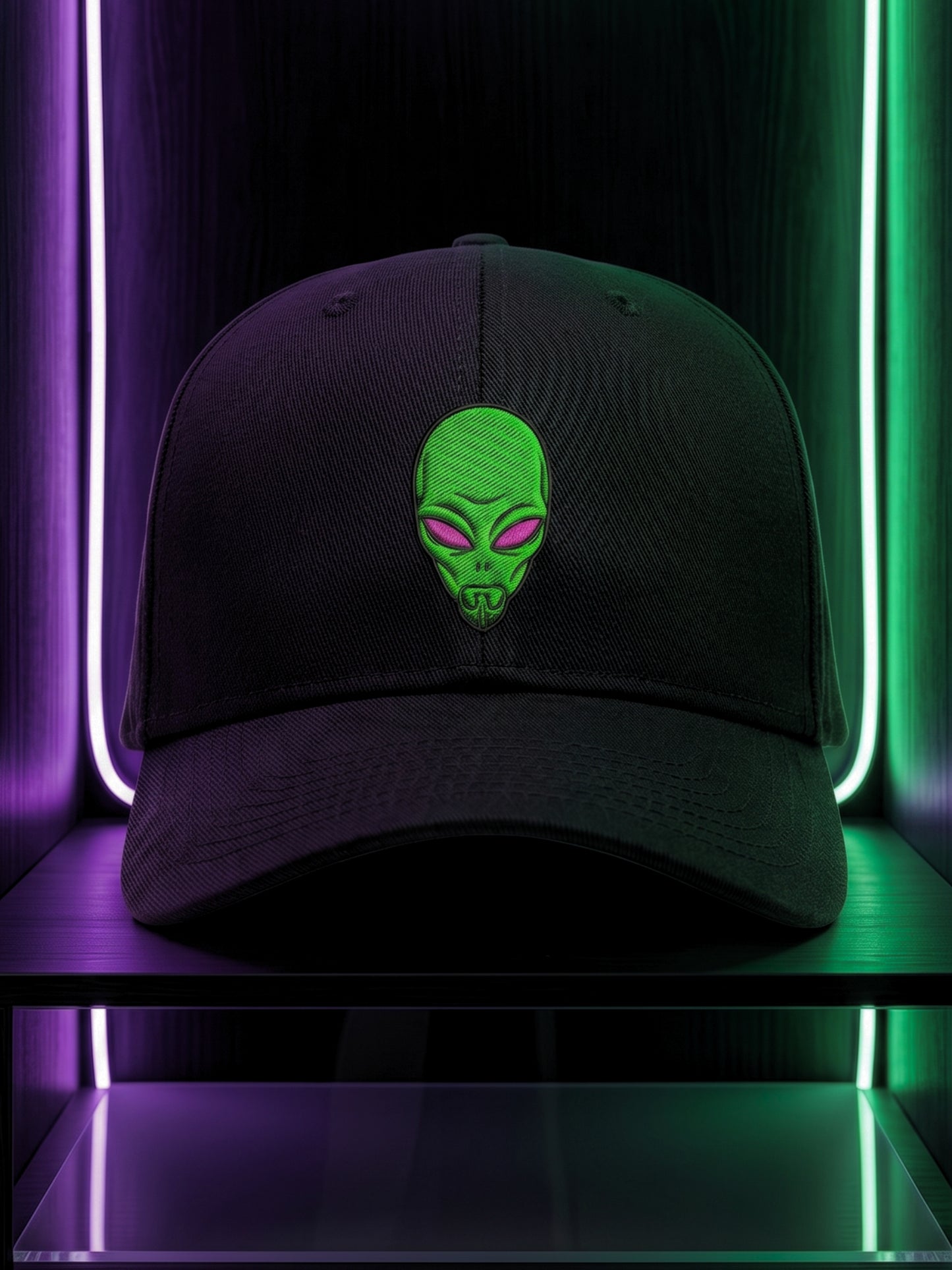 Alien Embroidered Ottoman Baseball Cap – Premium Unisex Streetwear Hat